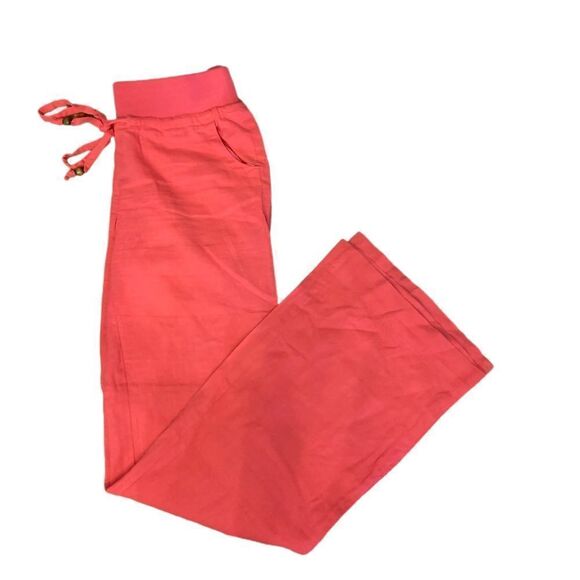 Derosi Pants - Derosi Pink Linen Pants Sz S